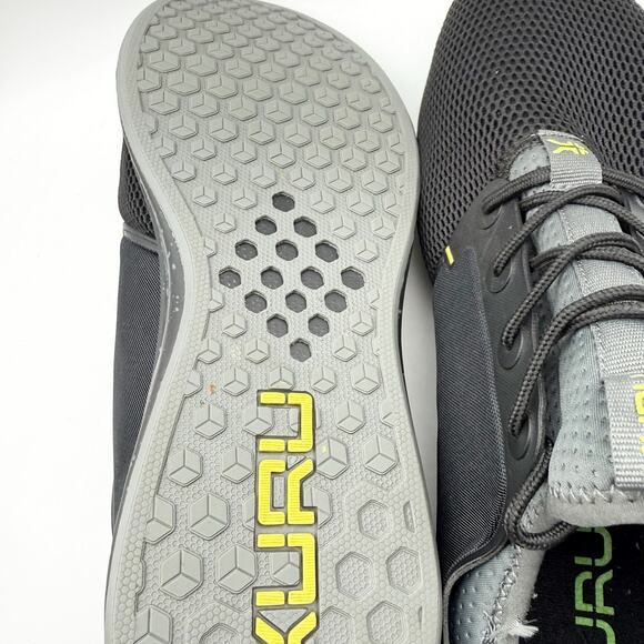 KURU Mens Atom Walking Sneakers US 13 Wide EU 47 Black Grey EUC main image 9